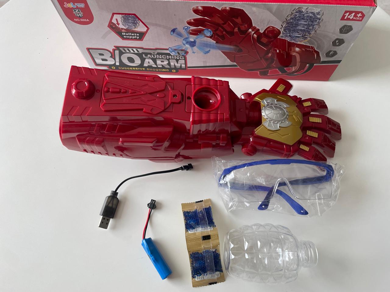 Miniatura 3 de Pistola Iron Man Hidrogel Mano Robot
